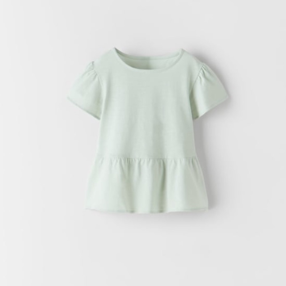 Zara Kids Basic Ruffled Shirt 3-6 months NWT